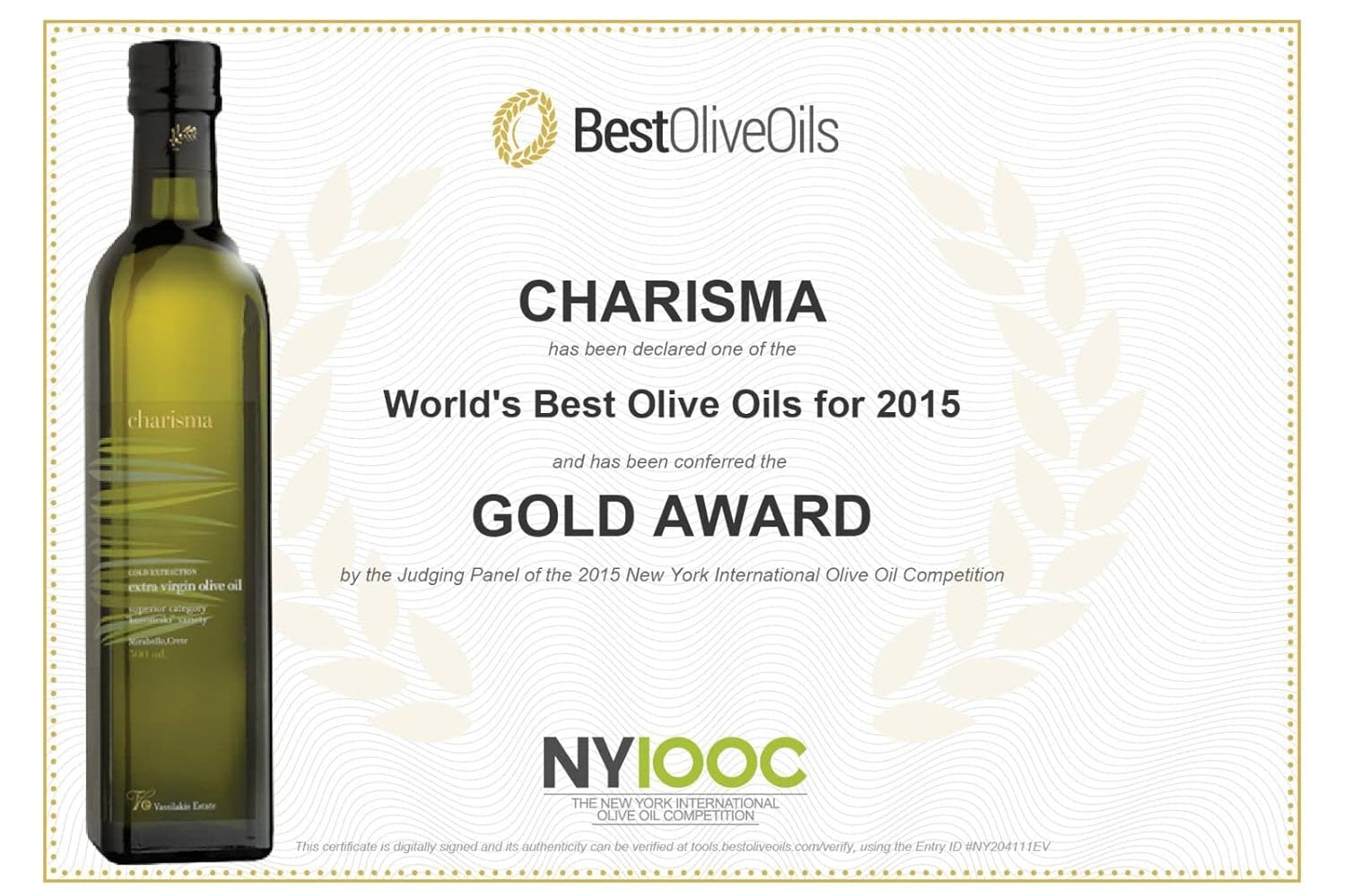 Alyvuogių aliejus "CHARISMA" Skardinėje | Extra Virgin 1000ml