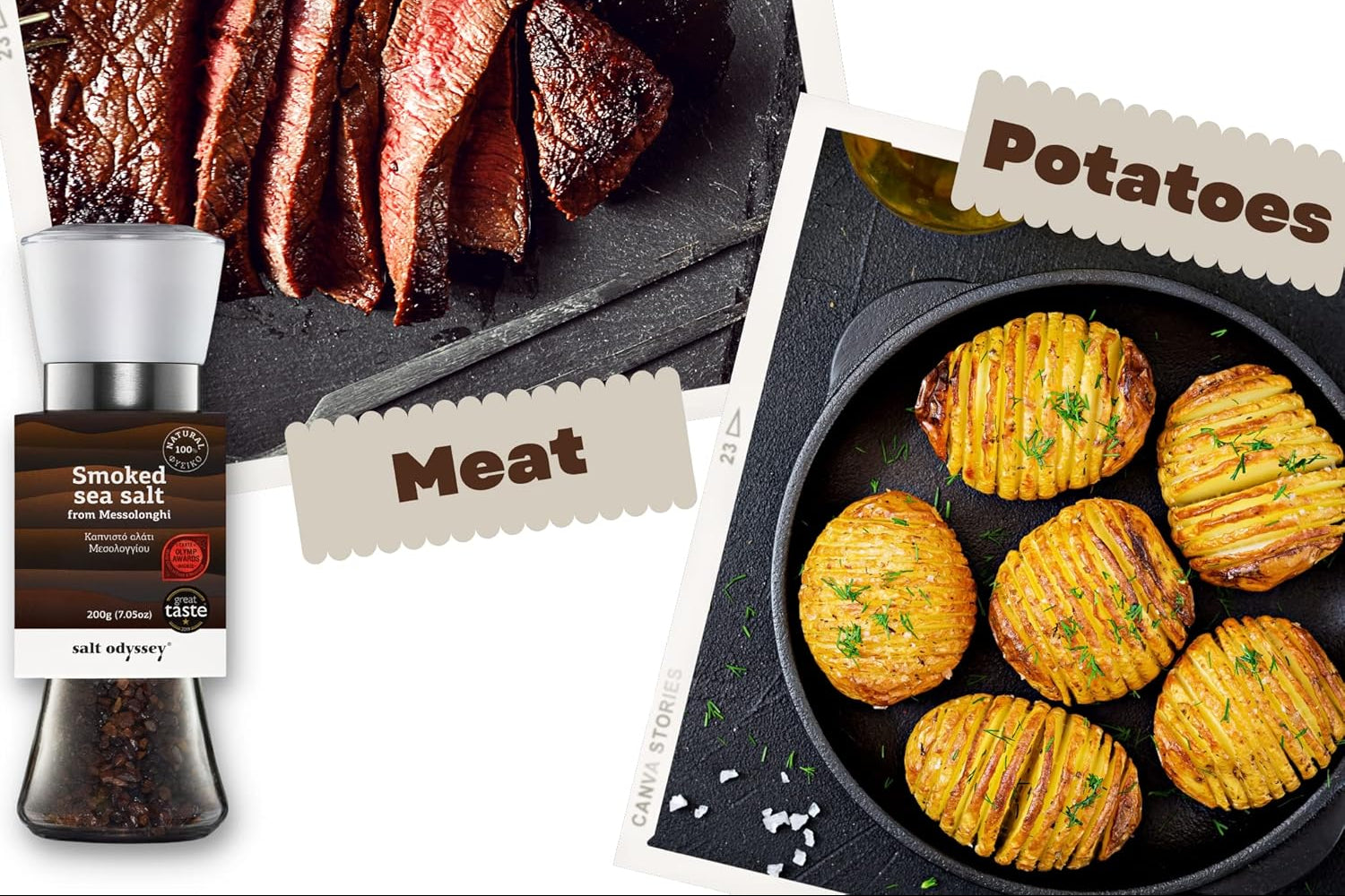 Buko mediena rūkyta druska malūnėlyje "Messolonghi" 190g