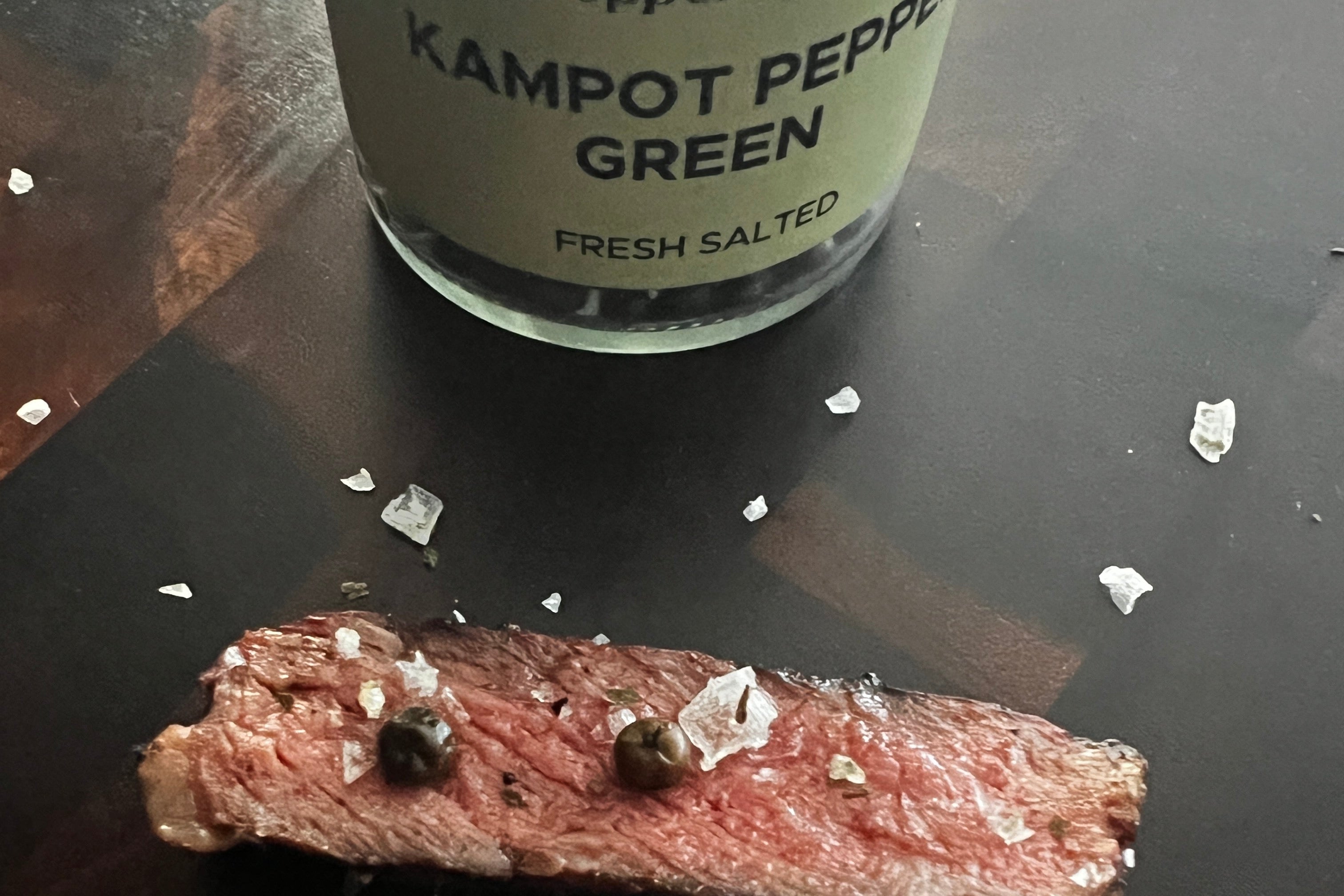 Žalieji Kampoto pipirai žirneliais | Šviežiai sūdyti 40g