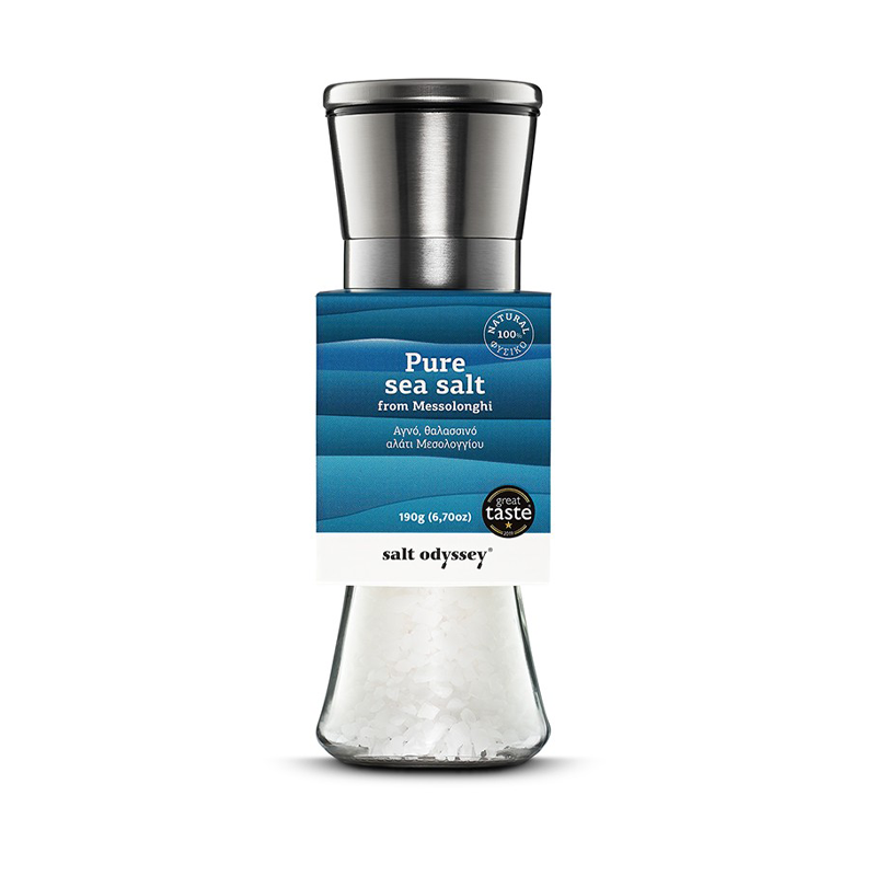 Jūros druska malūnėlyje "Messolonghi" 190g