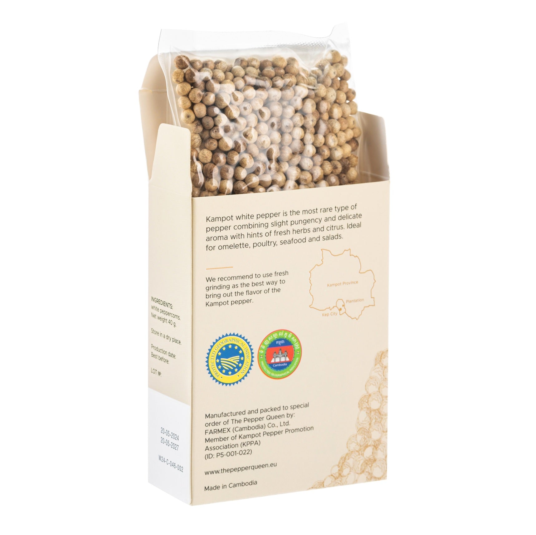 Baltieji pipirai | Kampot 40g