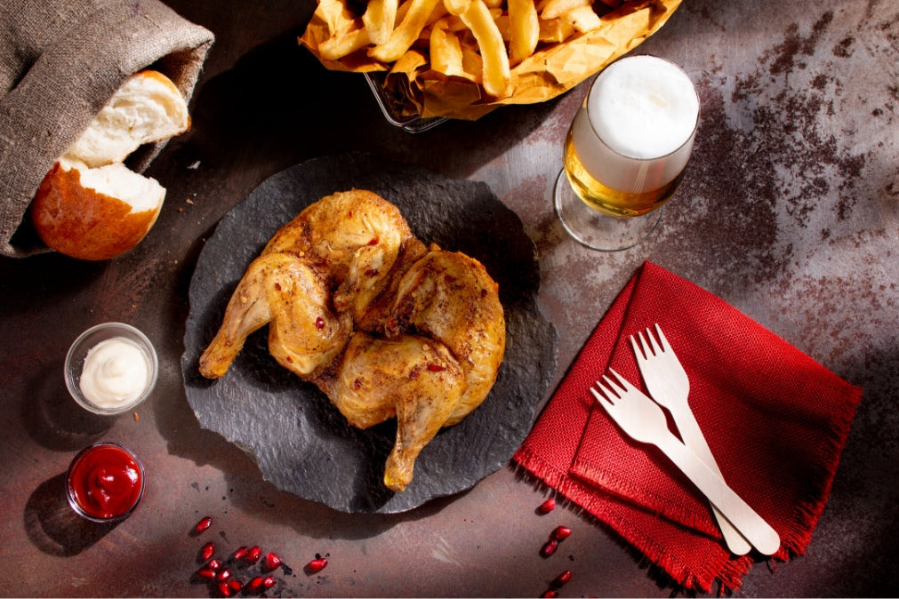 Galleto "Valle Spluga" | Spachcook Coquelet "POUSSIN" jaunas viščiukas perpjautas išilgai