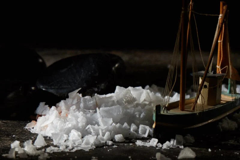 Natūralūs jūros druskos dribsniai "Messolonghi" 1000g