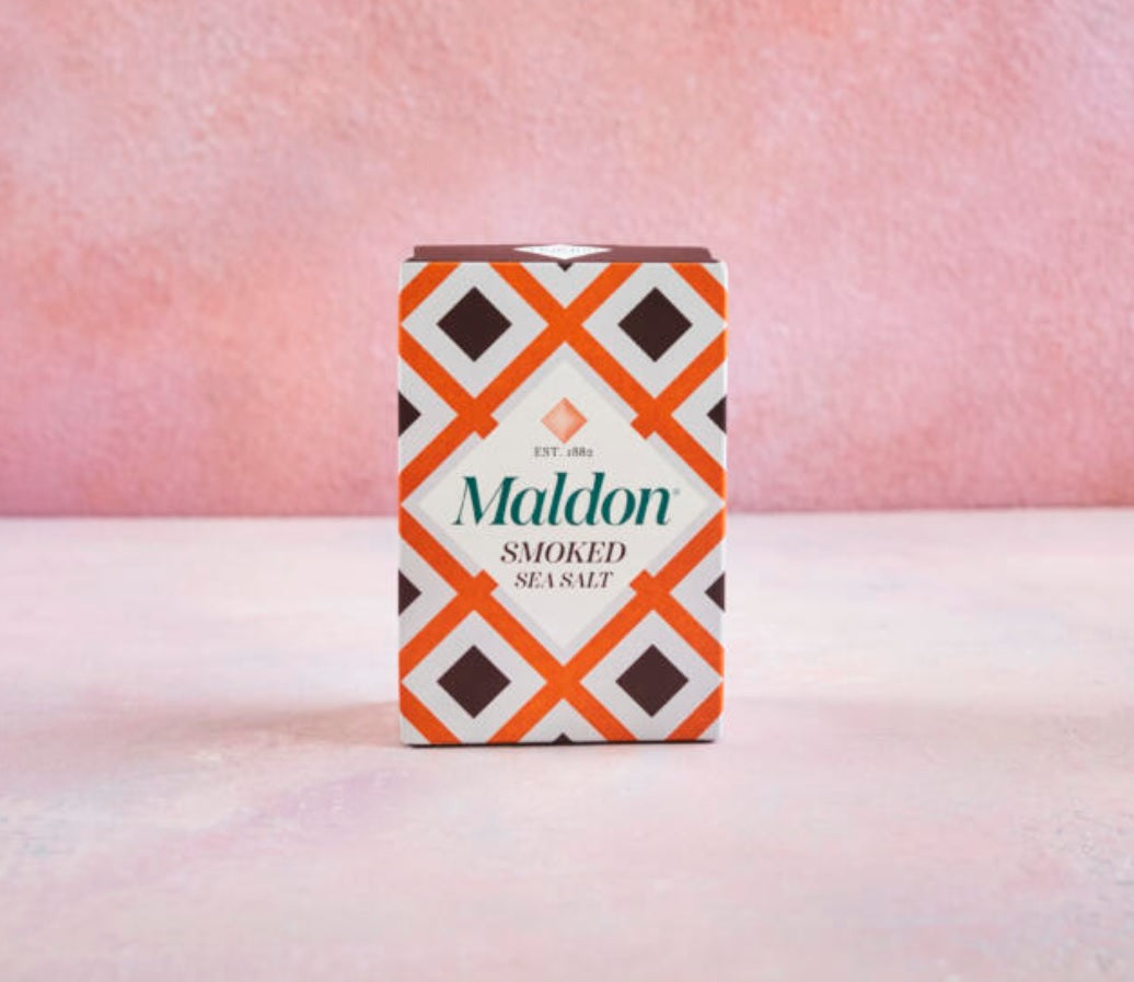 MALDON druska | 125g Ąžuolu rūkyti jūros druskos dribsniai