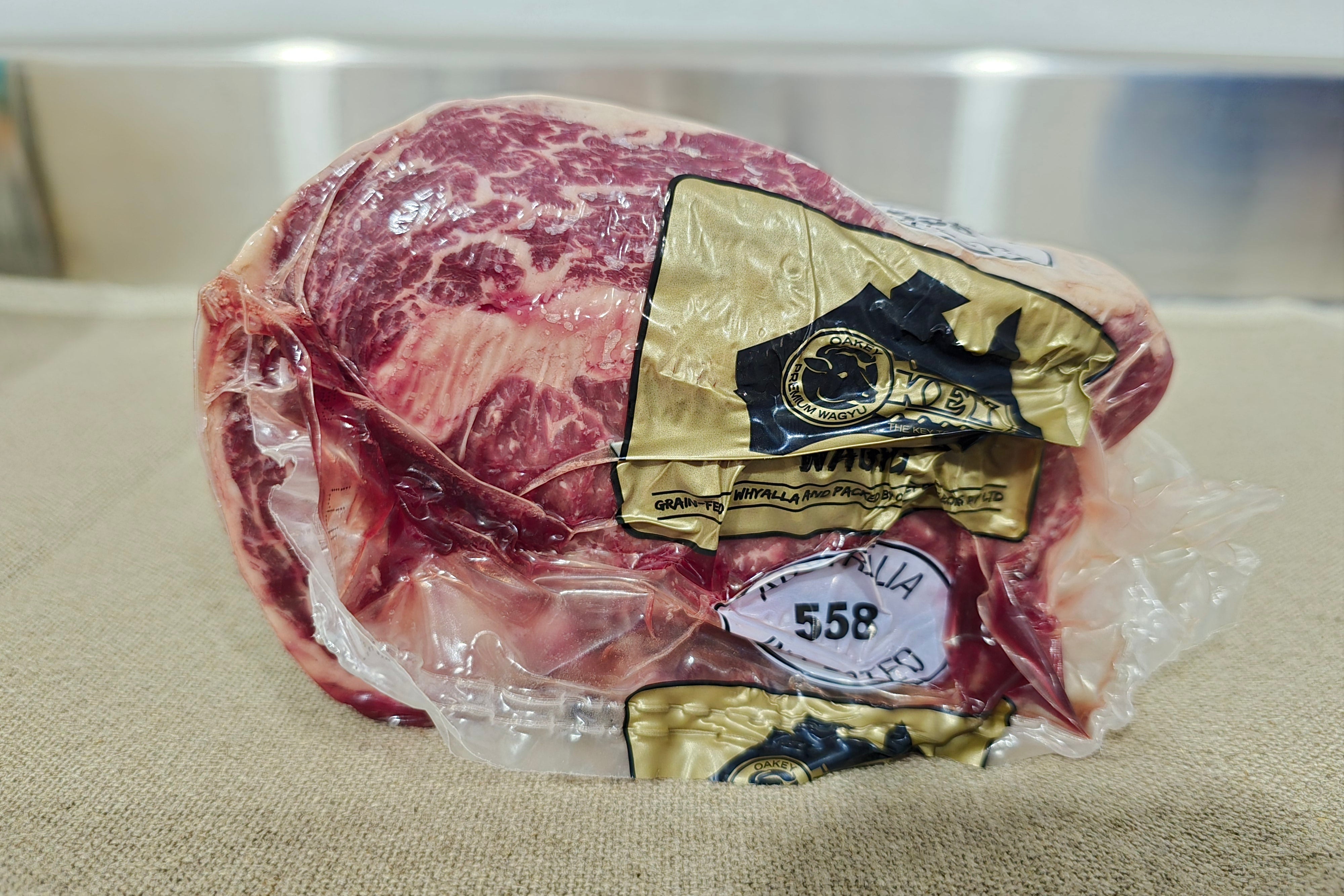 OAKEY Wagyu Jautiena | Premium 350d grūdų dieta „RibEye“ Antrekotas