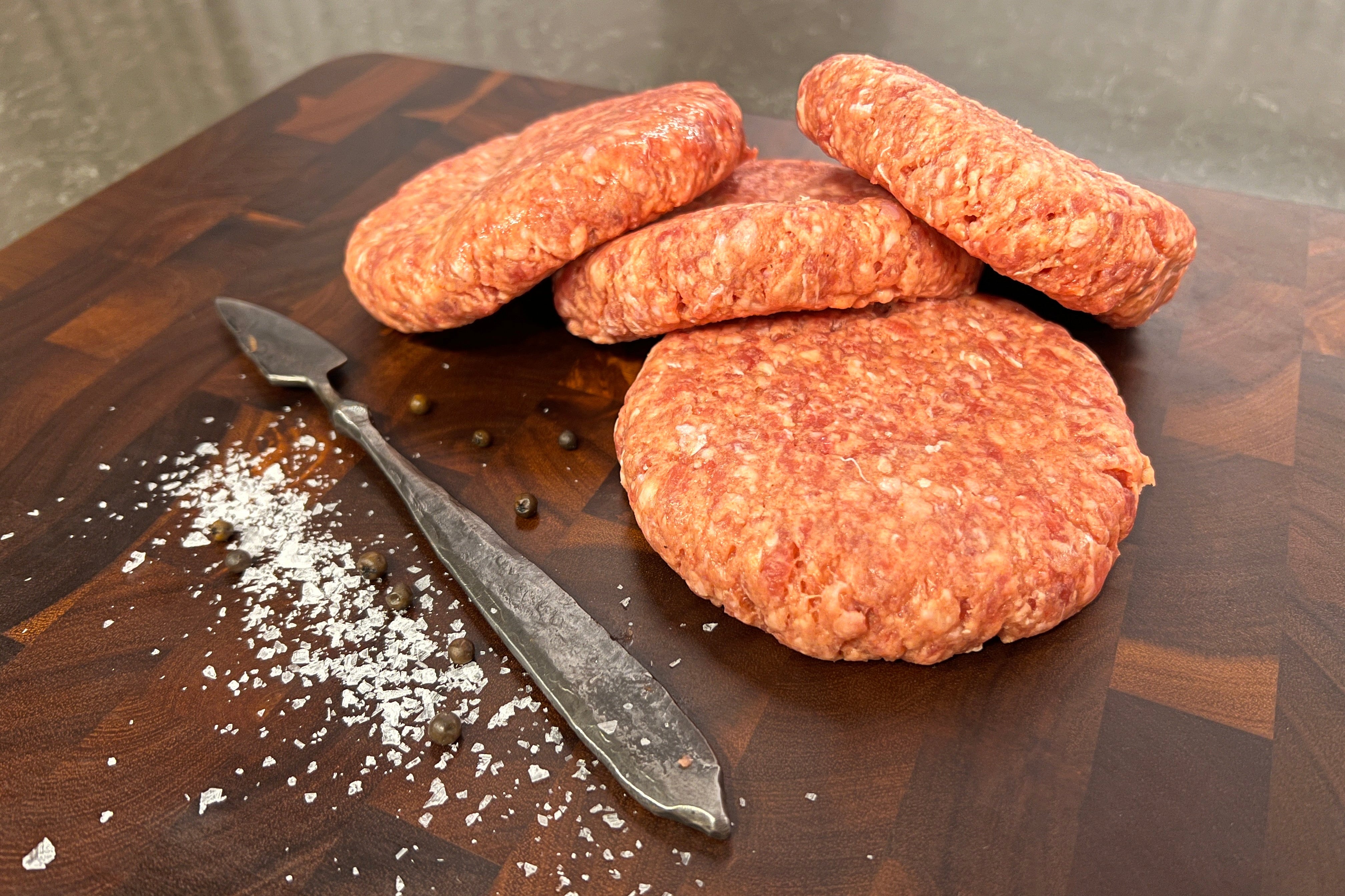 Australijos WAGYU jautienos mėsainiai | Maitinta grūdais HALAL (4 x 180g)