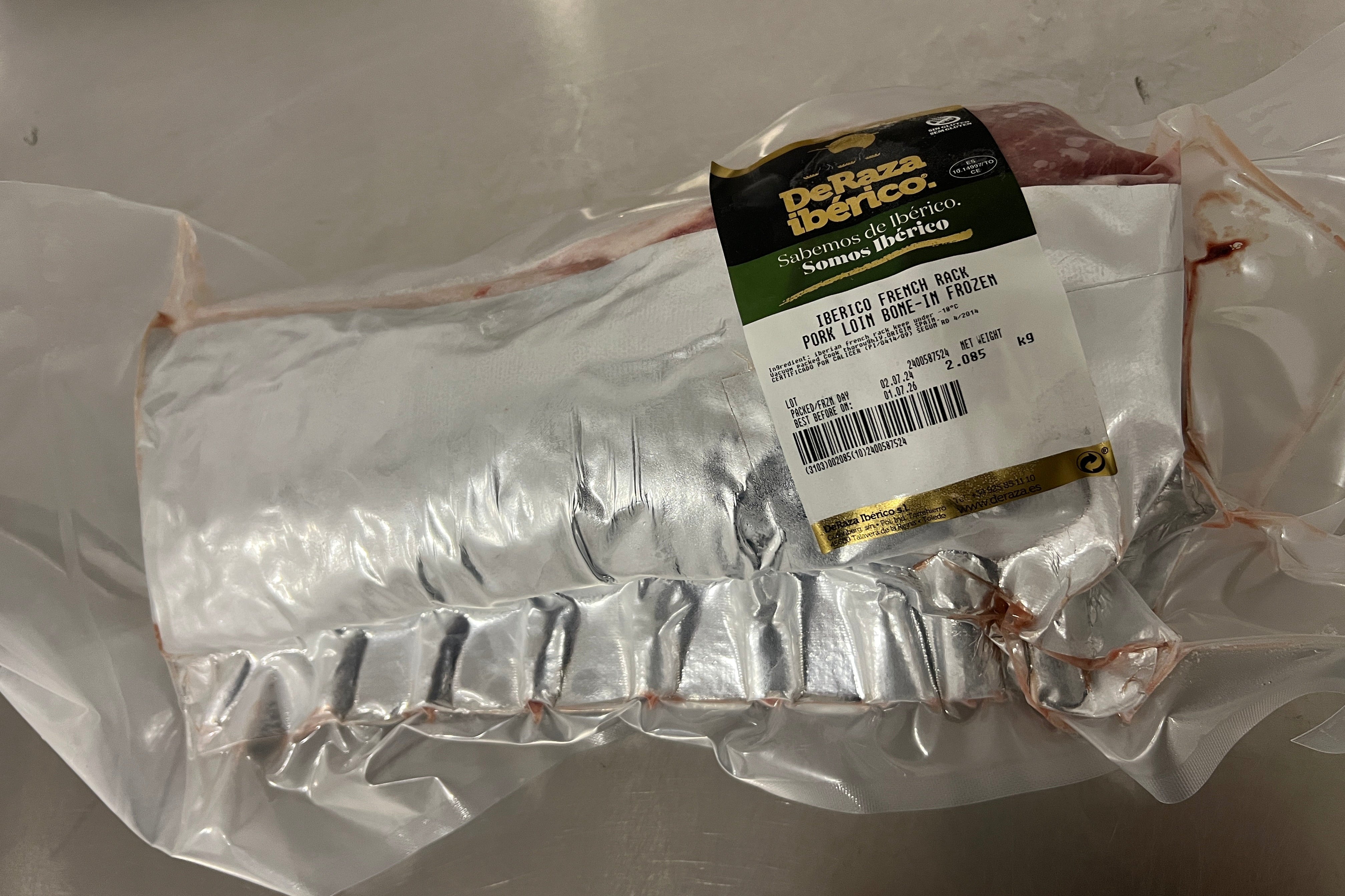 Iberiko Kiauliena „French Rack“ Nugarinė su kaulu