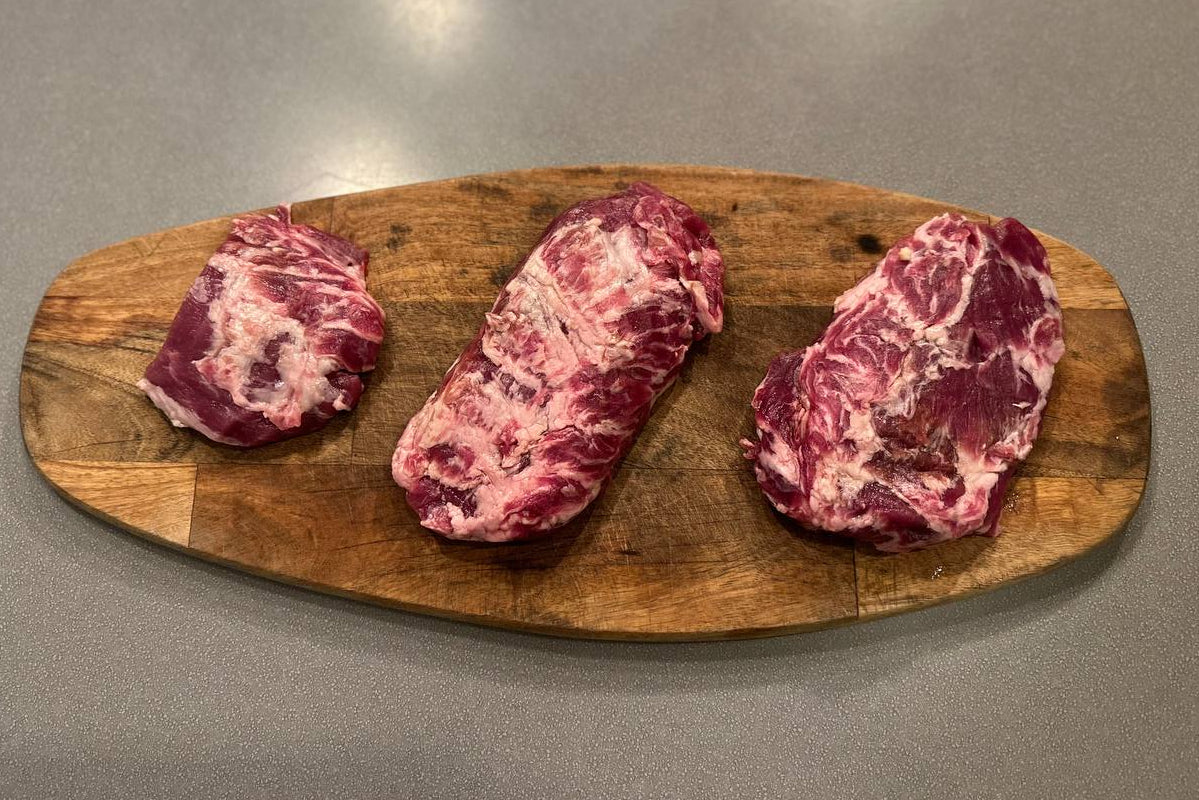 Iberiko Kiauliena „Pluma“ Plunksna Nugarinės Steikas