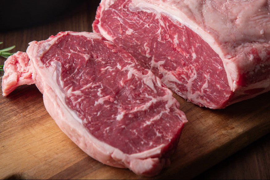 Las Piedras Black Angus Jautiena | Premium MSA 4-5 „Striploin“ Nugarinės Steikas