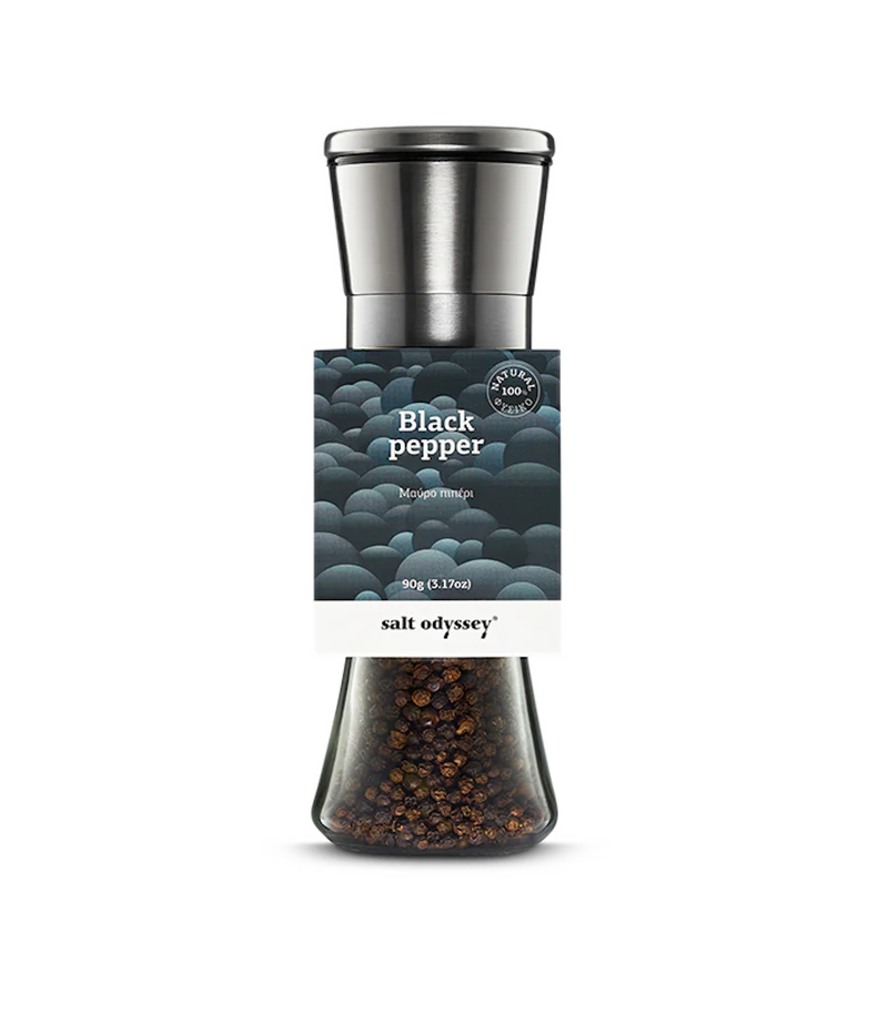 Juodieji pipirai malūnėlyje "Salt odyssey" 80g