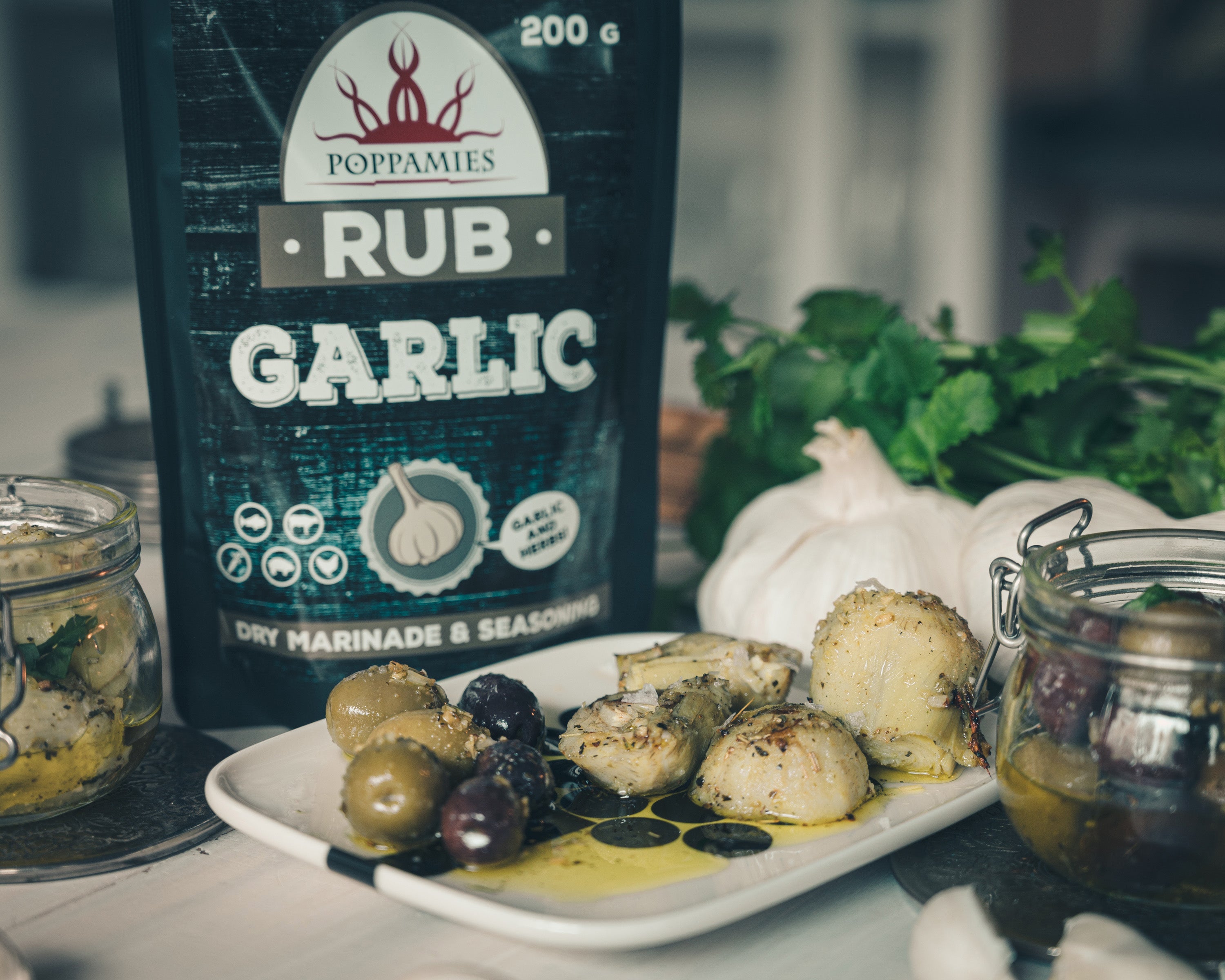 Prieskonių mišinys “GARLIC RUB” 200g