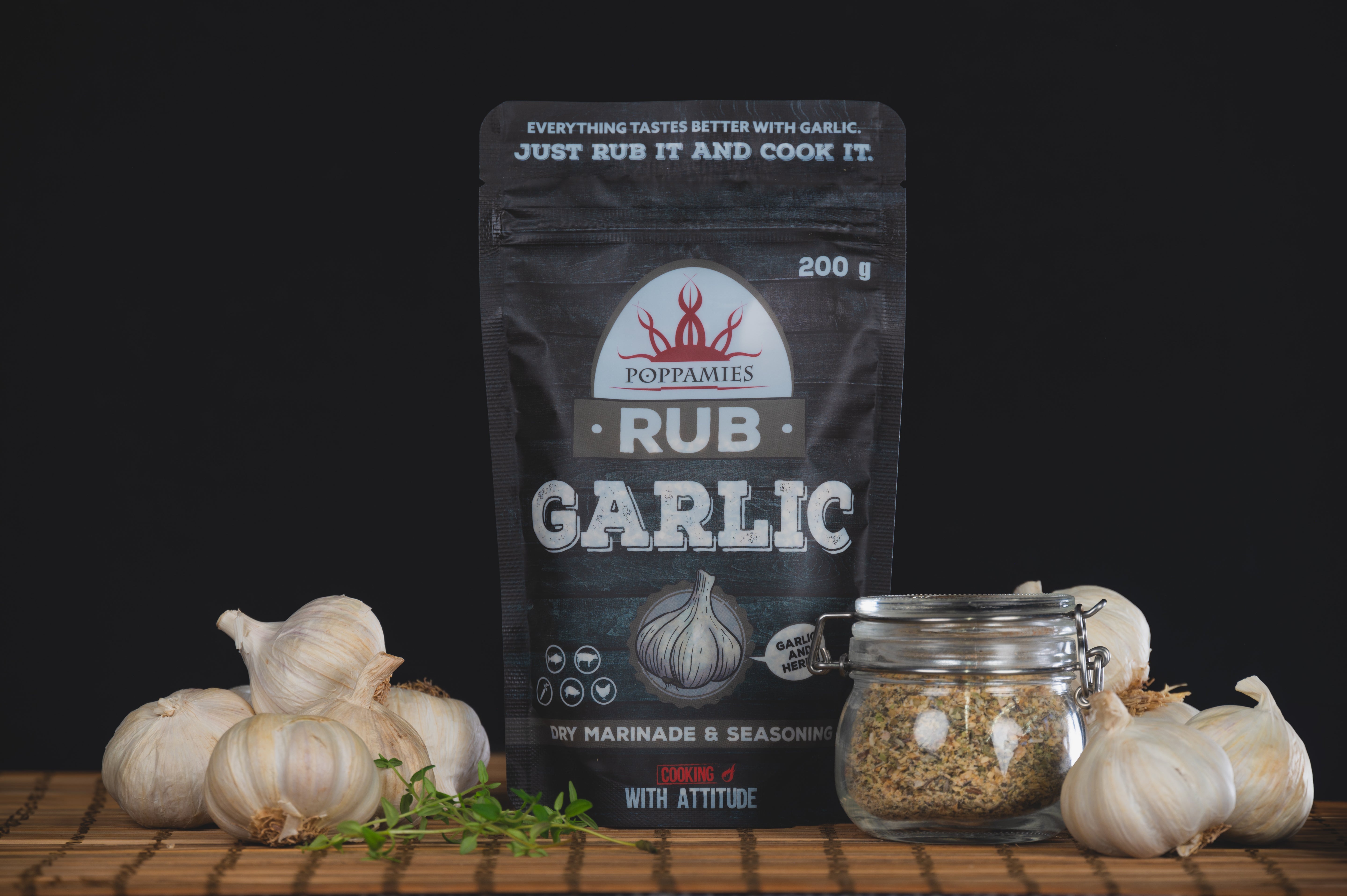 Prieskonių mišinys “GARLIC RUB” 200g