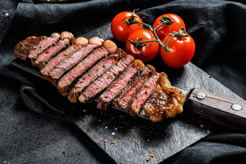 Las Piedras Black Angus Jautiena | Premium MSA 4-5 „Striploin“ Nugarinės Steikas