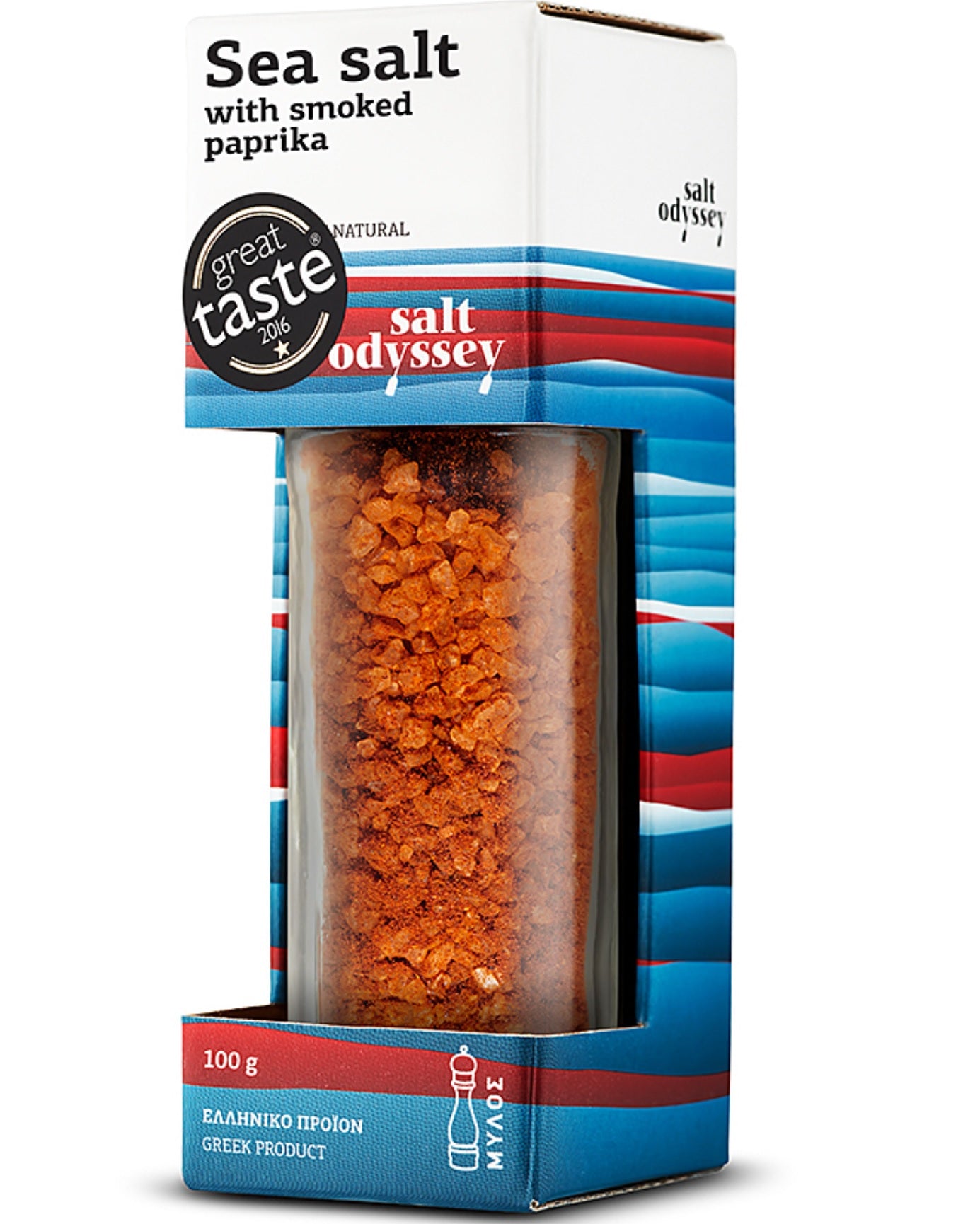 Jūros druska su rūkyta paprika "Messolonghi" 110g