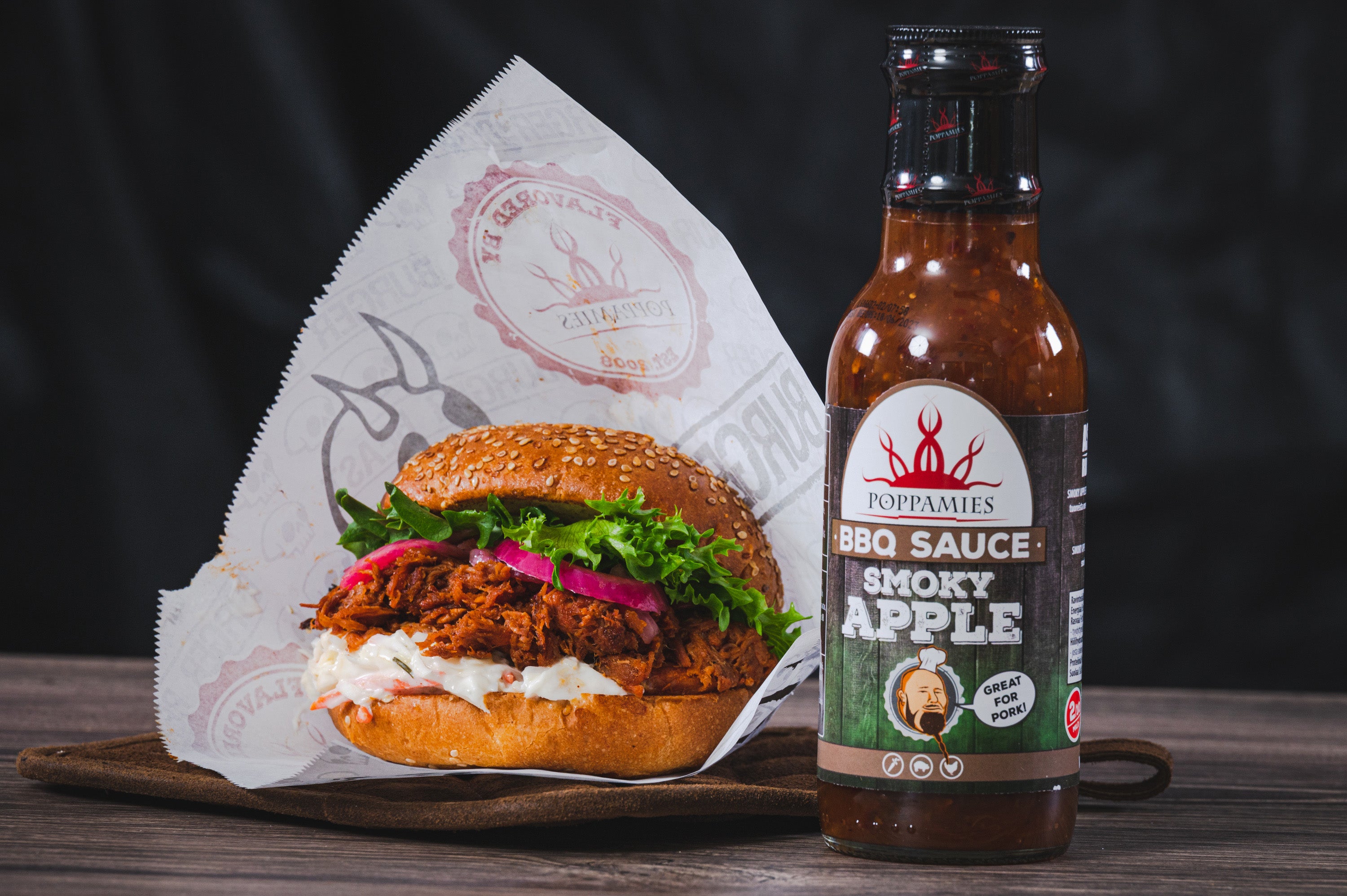 Mērce “Kūpinātu ābolu BBQ” 410g